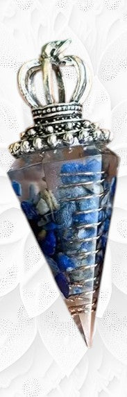 Decorative object with a crown-like top on a white background